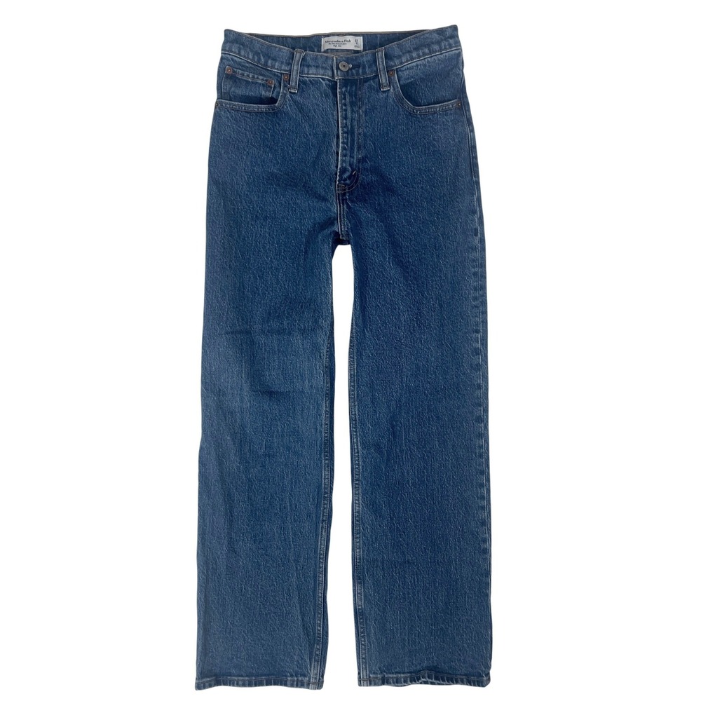 Abercrombie 90s Relaxed Jeans 27 4 Straight High Rise A&F Minimalist Normcore